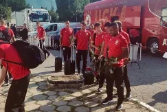 ЦСКА положиха цветя за загиналите деца от Славия