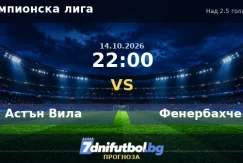 Астън Вила срещу Фенербахче прогноза