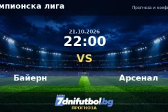 Байерн срещу Арсенал прогноза