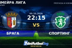 БРАГА срещу СПОРТИНГ прогноза
