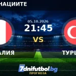 ИТАЛИЯ срещу ТУРЦИЯ прогноза