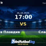 Локомотив Пловдив срещу Славия прогноза