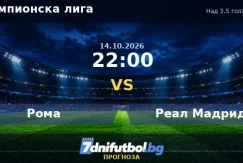 Рома срещу Реал Мадрид прогноза
