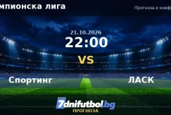 Спортинг срещу ЛАСК прогноза